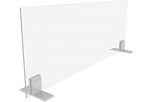 48" Long Countertop Sneeze Guard for Enhanced Health Protection