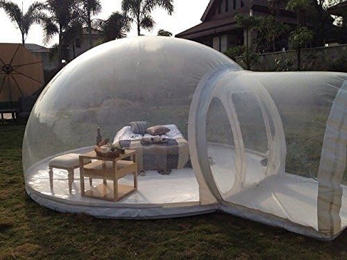 RelaxNow(TM) Single Tunnel Transparent Bubble Tent Outdoor Inflatable Bubble Camping Tent (6 Meter Bubble +1 Meter Entrance)