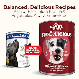   Daves-Pet-Food-Grain-Free-Wet-Dog-Food-Beef-Vegetable-in-Gravy-Made-in-USA-Naturally-Healthy-Canned-Dog-Food-Added-Vitamins-Minerals-Wheat-Gluten-Free-132-oz-Cans-Case-of-12