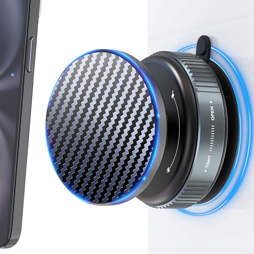 HomeMount Supporto Telefonico Magnetico Sottovuoto, Ventosa Supporto Telefono 360 ° Girevole, Adatto per iPhone 16/15/14/13/12 e Samsung su Superfici Lisce come Specchi, Vetro, Specchi Retrovisori