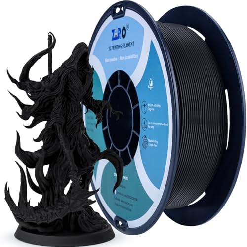 ZIRO Matowy filament PLA 1,75 mm, filament do drukarki 3D 1 kg, wysoka wytrzymałość PLA, dokładność wymiarowa +/- 0,03 mm, matowy cyjan