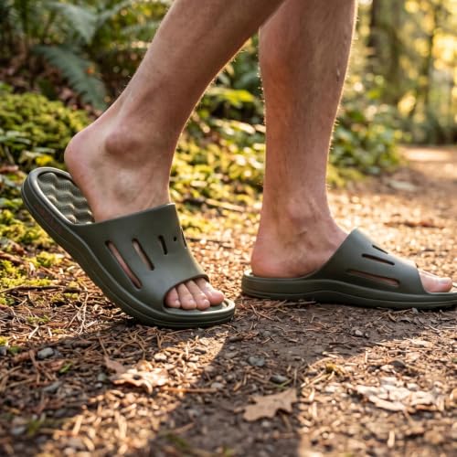 Image of Gone For a Run PR Soles Recovery Slides - Massaging Footbed - Unisex | Comfort Sandals