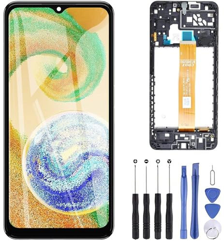ZOETEC Bildschirmersatz für Samsung Galaxy A04s SM-A047F LCD-Display, Touchscreen, Digitizer, komplette Montage mit Rahmen, Reparaturwerkzeug-Set