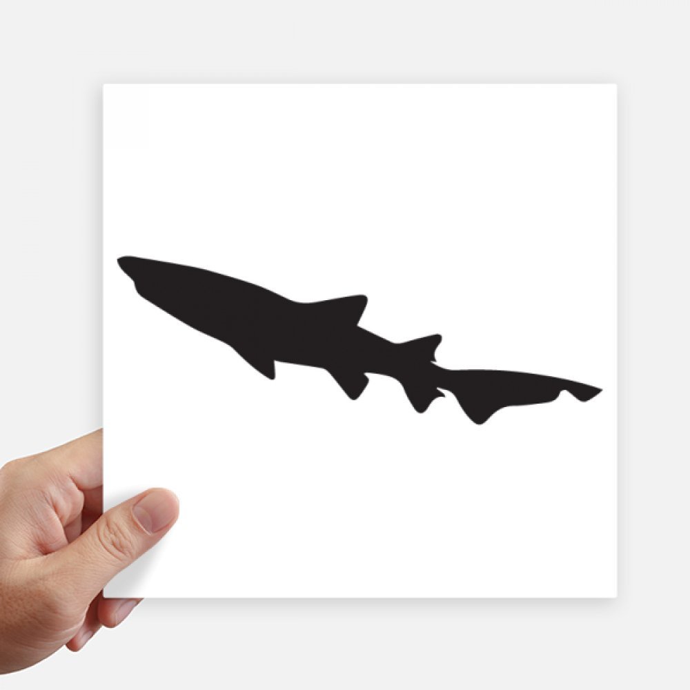 Autocollant requin noir 20 cm DIYthinker pour ordinateur et moto x4
