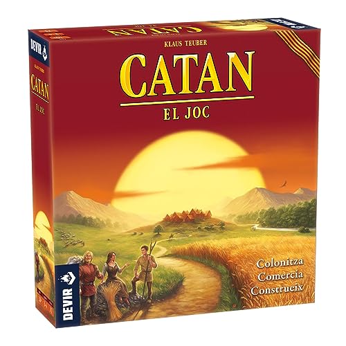 Devir - Catan Català, Joc de Taula, Joc de amb Amics, Joc de Taula 10 anys, Diversió (BGCAT)