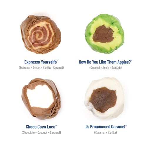 Miniatura 3 de Taffy Shop, Favoritos de los Amantes del Caramelo, Caramelo de Agua Salada  Surtido de Caramelos Gourmet Blandos y Masticables, Paquete de Variedad,