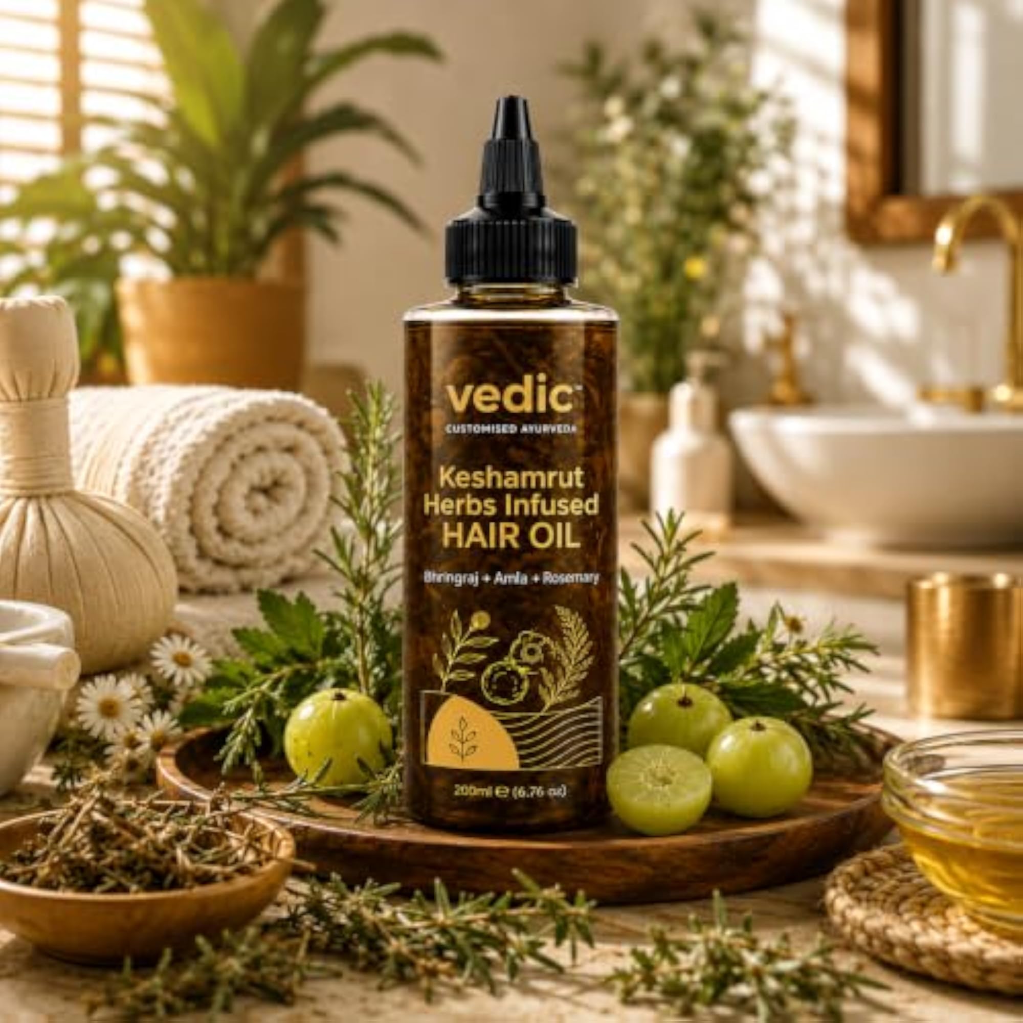 Vedic Keshamrut Herbal Hair Oil, 200ml
