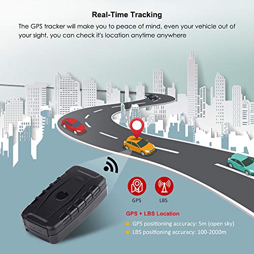 Autopmall GPS Tracker for Vehicles Car Tracker Hidden Magnetic with Free Software 5 Month Battery Real Time Truck, Asset, Elderly, Teenager Tracker