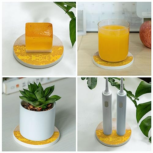Diatomite résistant à la chaleur dessous de verre 10,2 cm pour table de bureau - 7
