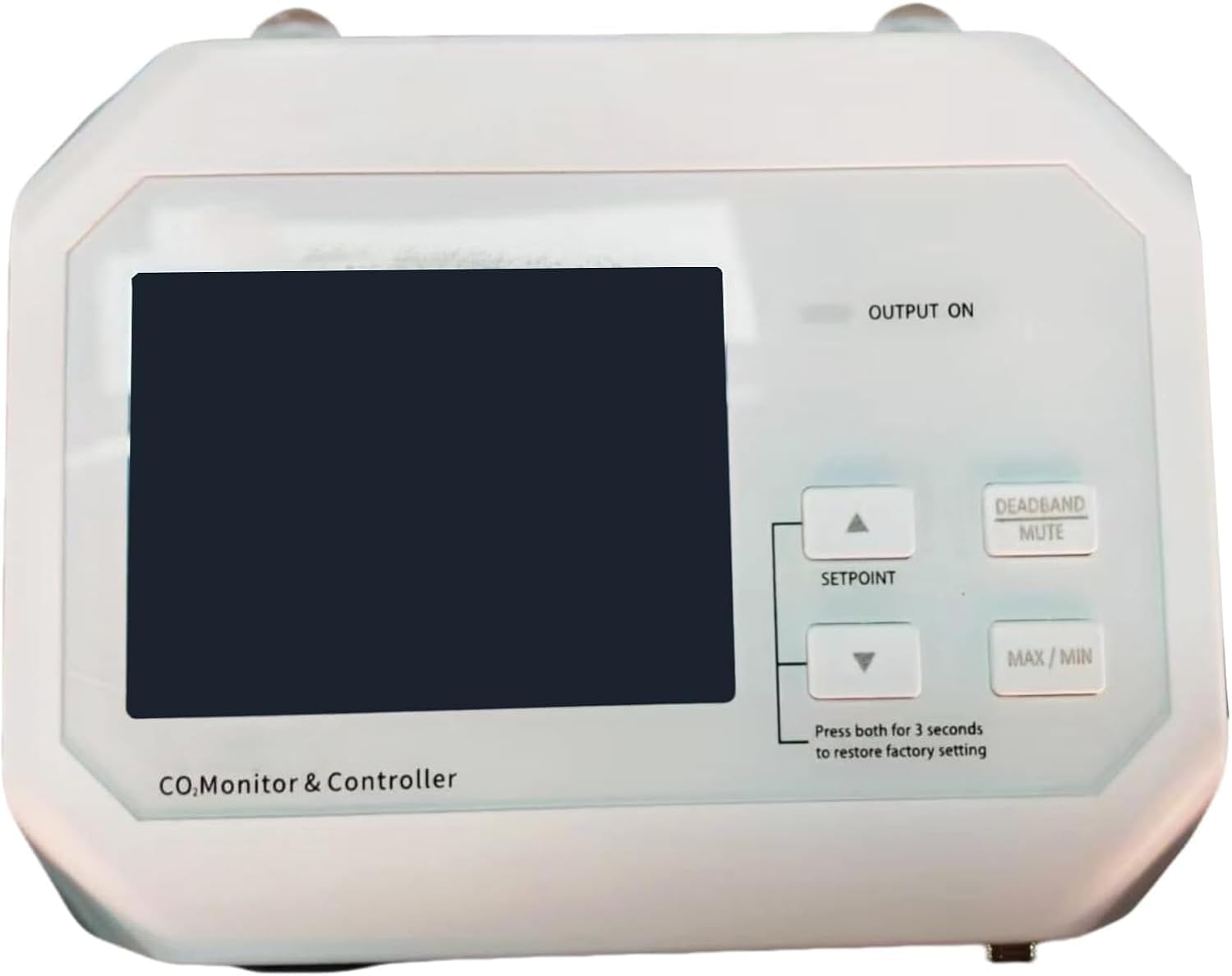 Carbon Dioxide Monitor Controller with CO2 Measurement Range 0-9999ppm External Sensor CO2 Repeatability 10ppm CO2 Display Resolution 1ppm Wall-Mounted TypeDigital Color Screen Display