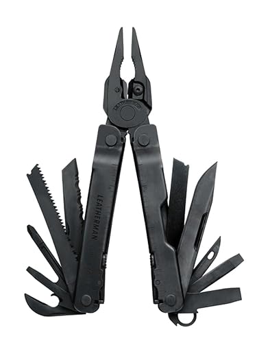 LEATHERMAN, Super Tool 300 Multitool with Premium Replaceable Wire Cutters and Saw, Black