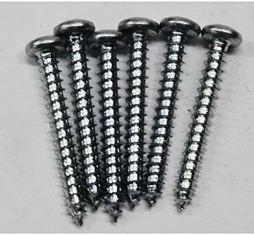 Speedway Motors Standard Arm Rest Base Screw Set, Correct Hardware to Mount Left and Right Bases, Six-Piece Replacement Set for Classic Interior.