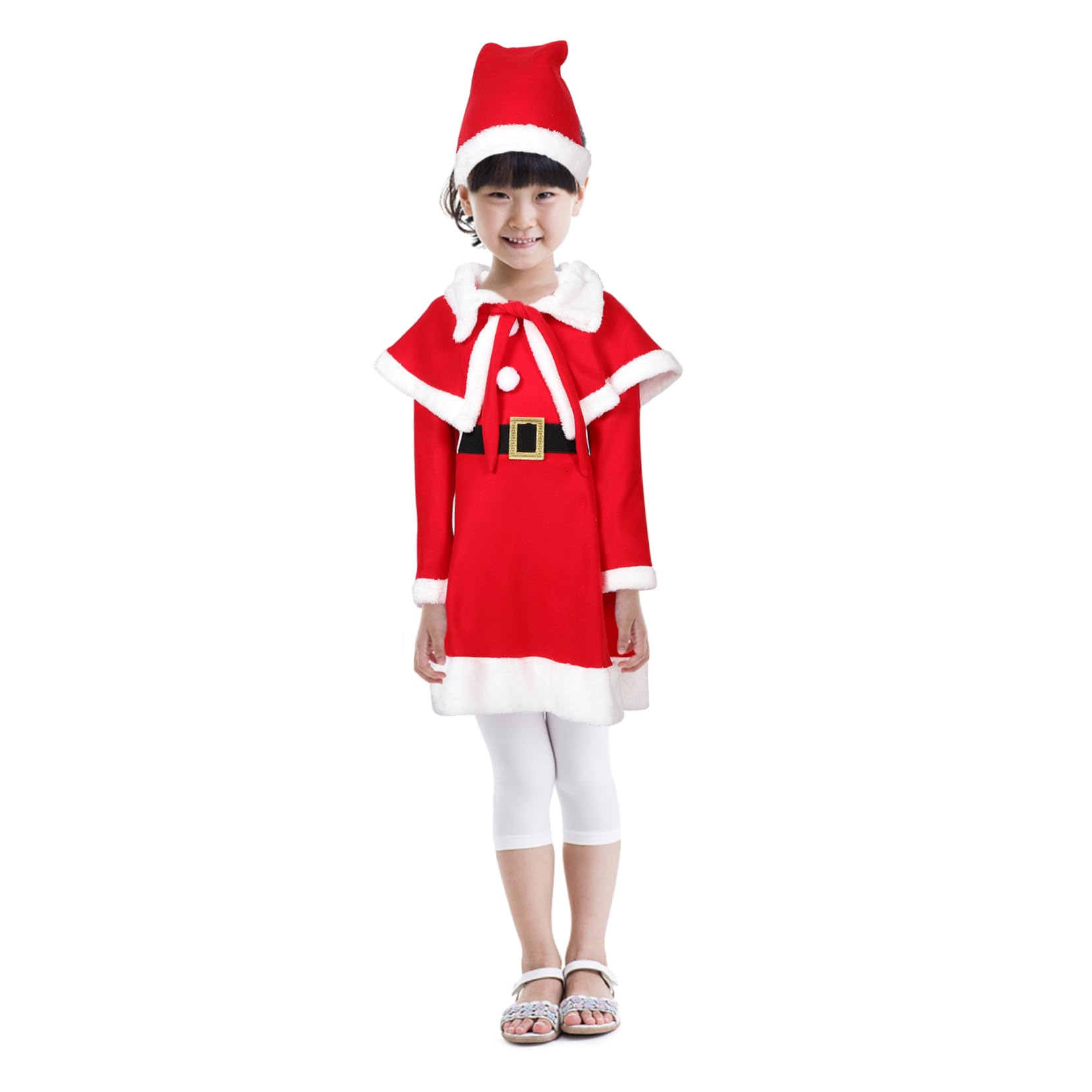 VALICLUD Costume da Babbo Natale per bambina Addobbi per l'albero di Natale borsa natalizia in tessuto non tessuto natalizi per costume natalizio per rosso