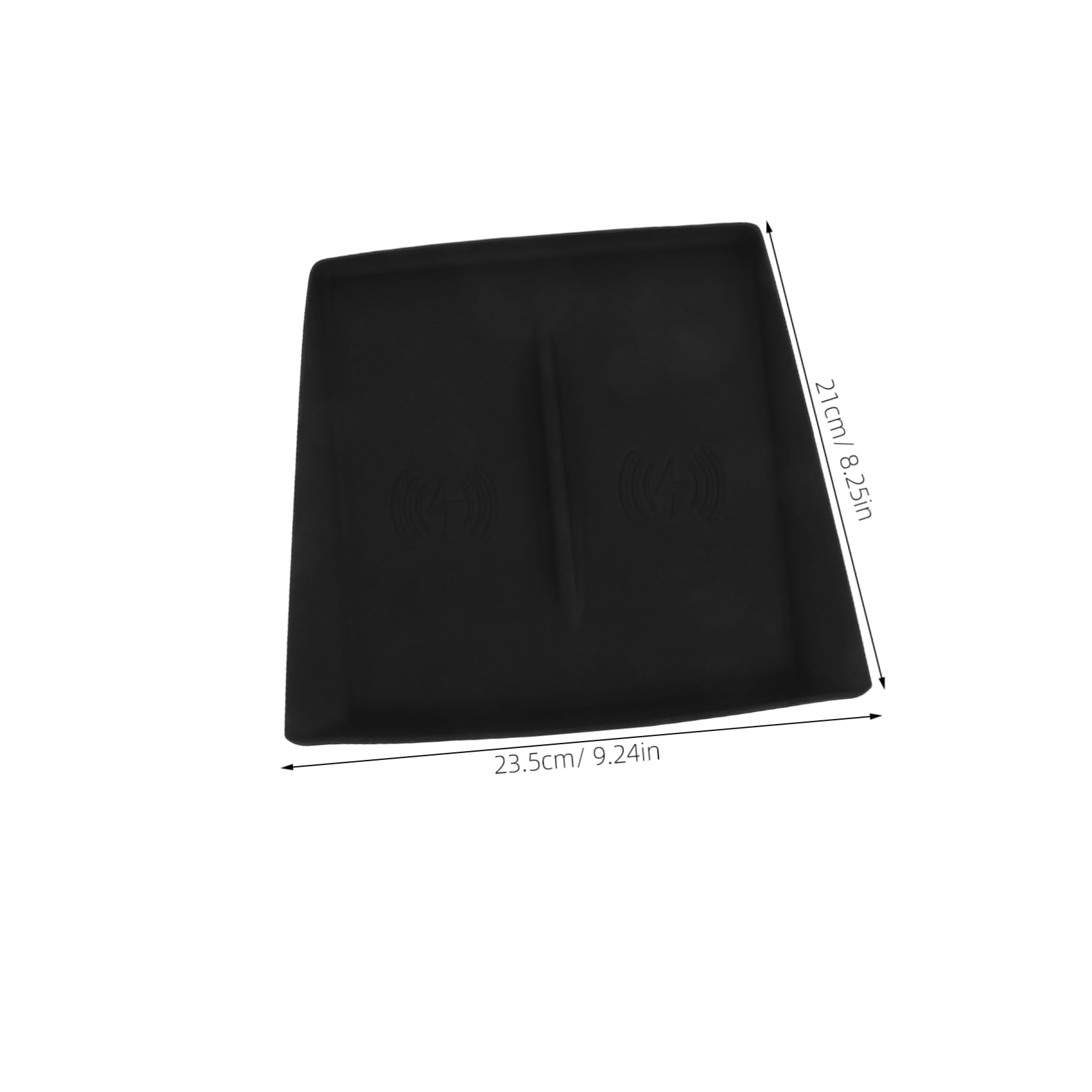 FUNOMOCYA Anti-Slip Cordless Charging Pad y Accessories Dashboard Center Console Silicone Mat Vehicle Dashboard Organizer Tray