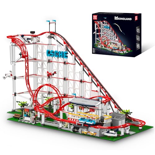 Mould King 11014 Rollercoaster Building Blocks Model 3646 Pieces Coaster Building Block Set as Gifts/Toys with Remote Control and suitable for ages 14+