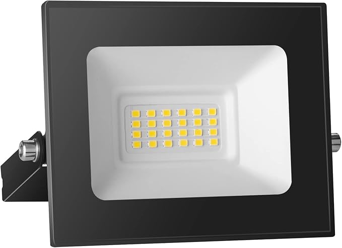 Probapro 20W LED-Spot Buiten - 2000LM LED-Schijnwerper IP65 Waterdicht, 6500K Koudwit | Veiligheidslicht voor Tuin, Oprit, Garage & Terras
