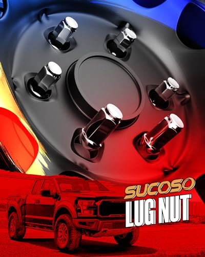 M14x1.5 Lug Nuts for Chevy Silverado Ford GMC, 24Pcs 1.8\" Length 14mmx1.5 Lug Nuts for Aftermarket Wheels, 14x1.5 Wheel Nuts for Silverado 1500 Avalanche Colorado Suburban K1500 Yukon Traverse Acadia