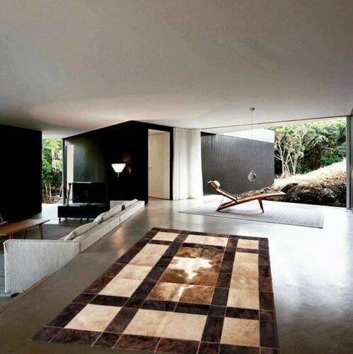 Vip Leather Nueva Alfombra de Piel de Vaca Patchwork. Diseno Exclusivo
