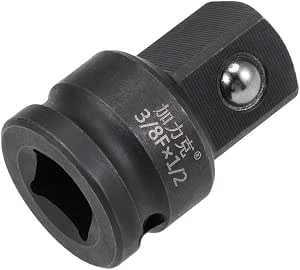 Sourcing Map Stecknuss 24 Mm – 3/8" Antrieb, 2 Stück, Aus Chrom-Molybdän-Stahl, Für Schlagschrauber