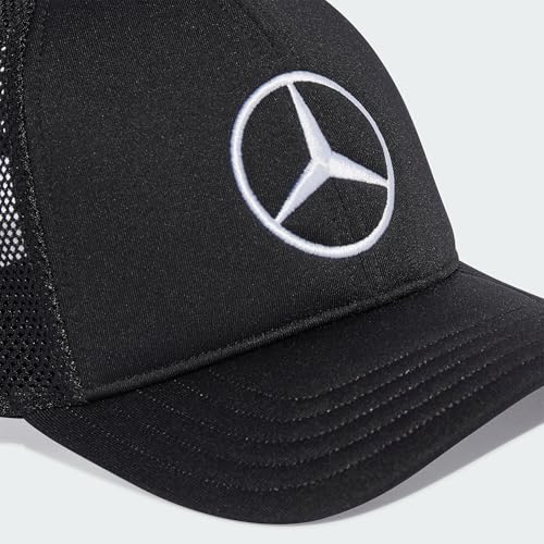 adidas Unisex Mercedes - AMG Petronas Formula ONE Team Snapback Star Trucker Cap, Black/White, S – Ansicht 4