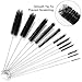 9.5 Inches Long Straw Cleaner Brush Set, 12 Pack Straw Pipe Cleaner Brush Set, Small Brushes for Cleaning Small Parts