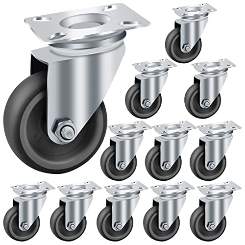 12x50mm Roulettes pivotantes de Transport Charges lourdes Pivotantes Roues en charges rouleaux meubles