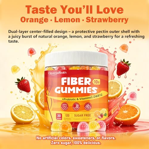 CleverasHealth 10G Probiotic Fiber Gummies