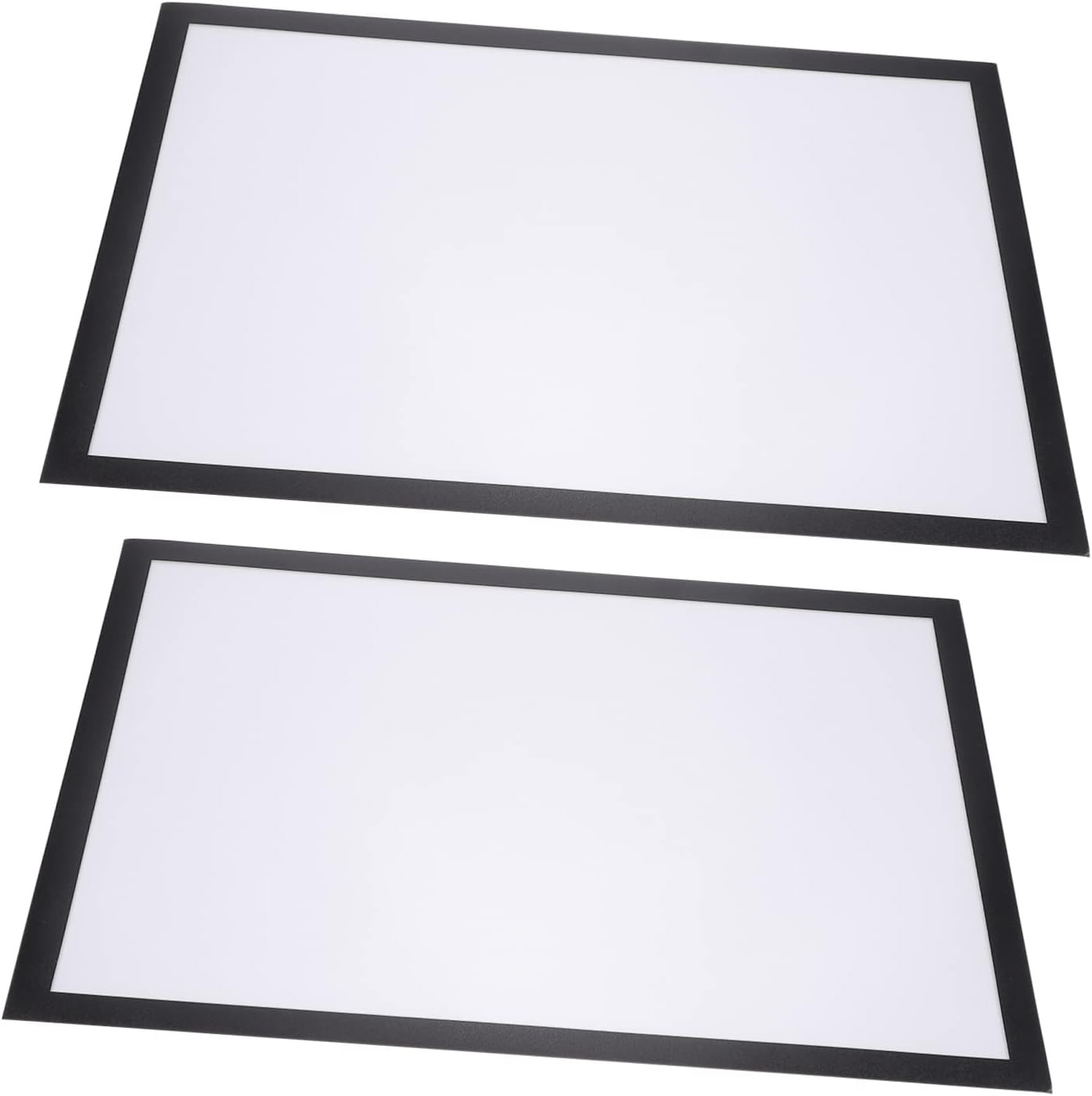 Cabilock 2 Sets Magnetic Picture Frames Self Adhesive Lightweight Photo Holders for Refrigerator Door Home Wall Display with Rounded Edges Suitable for Certificates Paintings Business