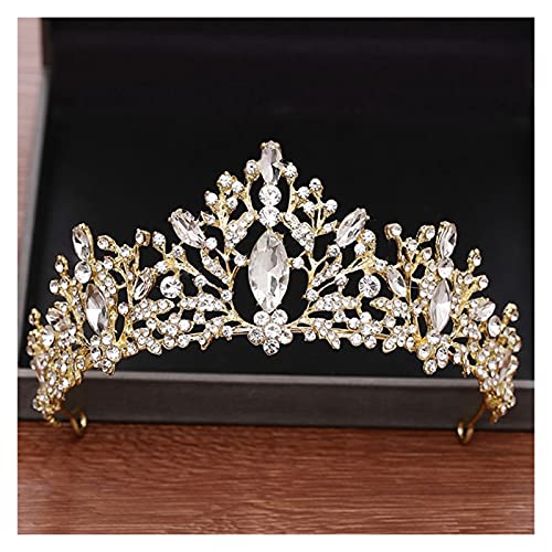 Tiara de cristal barroco antideslizante para evitar que la corona nupcial se caiga