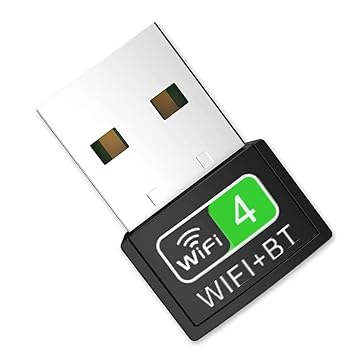 XIKKART Bluetooth and WiFi Adapter for PC/Laptop/Desktop, WiFi Bluetooth Dongle 2 in 1 (Upto 300 Mbps)