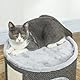 PawHut Kratztonne, 30 cm Hoch Katzentonne mit Höhle, Kratzbaum, Katzenturm aus Sisal, für Katze bis 5 kg, Cremeweiß