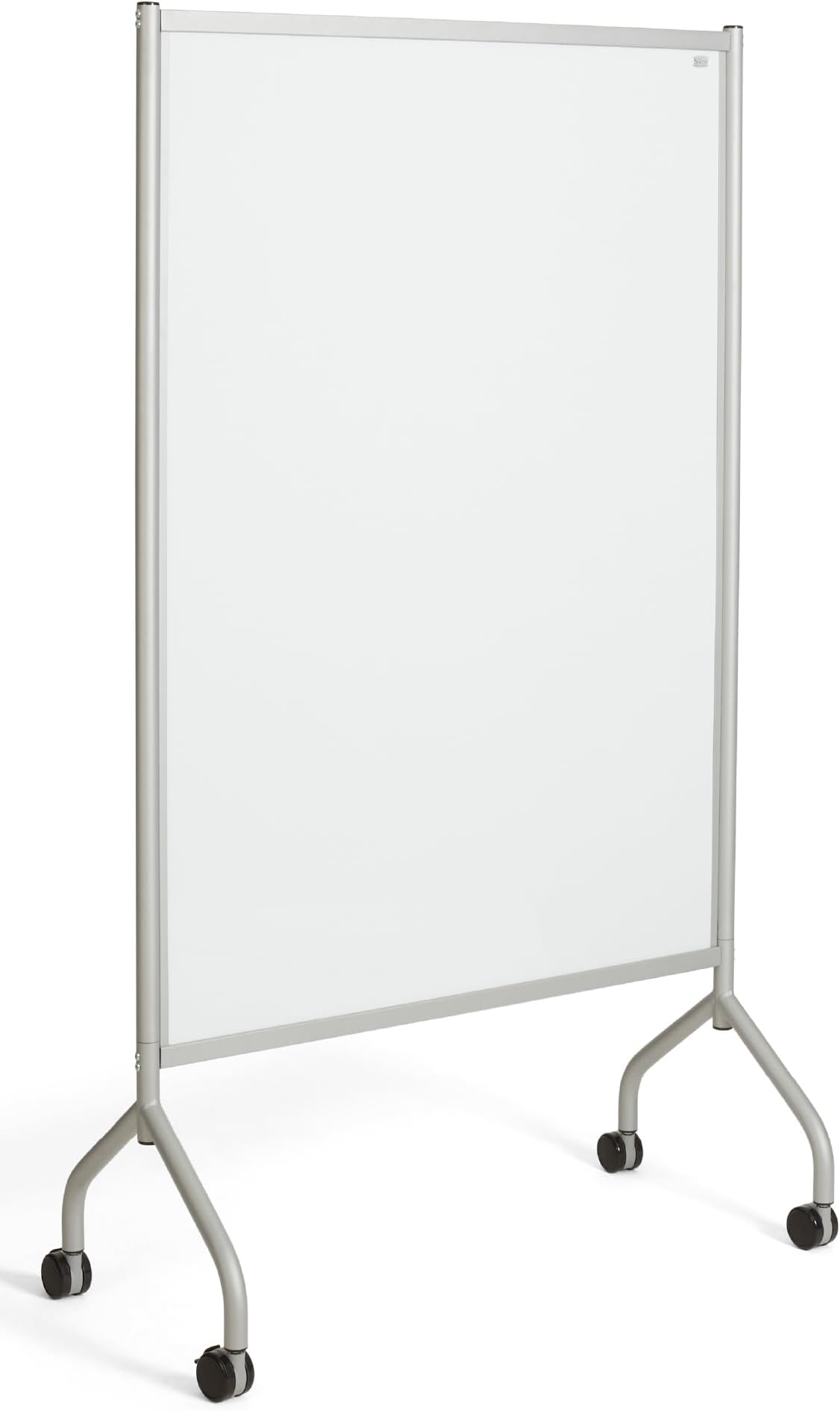 Impromptu Whiteboard, Full Double-Sided Magnetic Dry Erase Board for Home, Office and Classroom, Commercial Grade Steel Frame with Swivel Wheels, Gray Frame