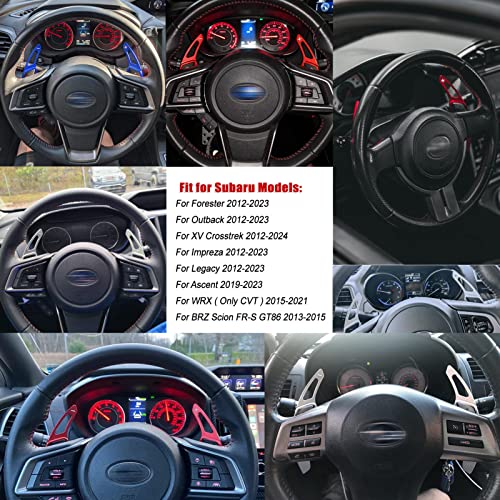 Cke For Subaru Forester Outback Xv Crosstrek Impreza Legacy Ascent Wrx Brz Scion Fr-S Gt86 Aluminum Sporty Auto Interior Paddle Shifter Extension - Red #TOP1