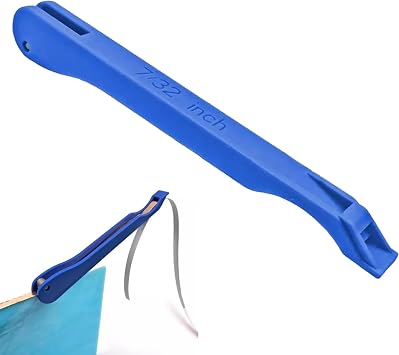 Copper Foil Hand Foiler for Stained Glass, Stained Glass Hand Foiler Tool,Copper foil Dispenser,Blue Hand Foiler for 7/32" Copper Foil Tape,Stain Glass Tools and SuppliesBlue