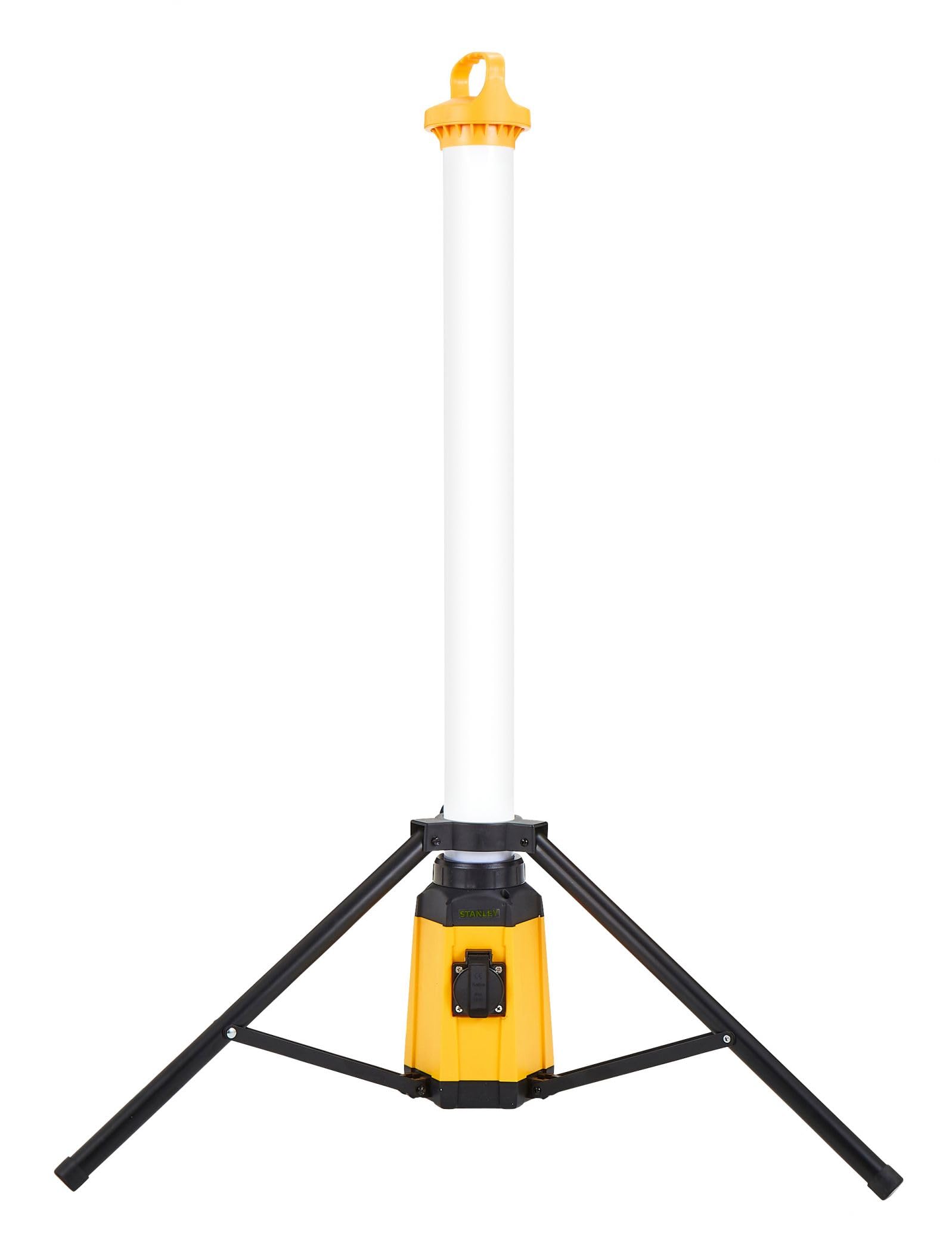 Stanley Plasterer's Area Light with Outlet Socket, 4500 Lumens