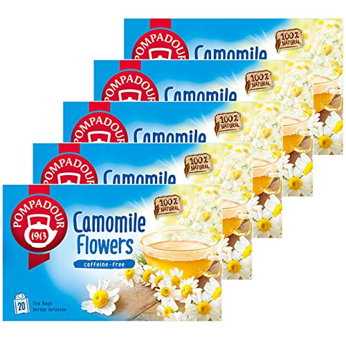 ポンパドール カモミールフラワー ハーブティー 1箱×5個セット