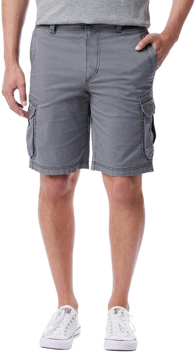 UNIONBAY Montego Mens Cargo Shorts for Comfort Stretch (38, Grey Goose 2019)