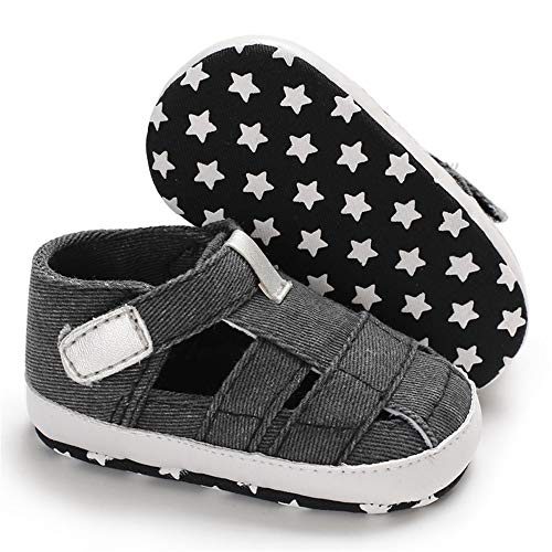 Image of HsdsBebe Infant Baby Boys Girls Summer Beach Sandals Breathable Athletic Anti-slip Soft Sole Newborn First Walker Crib Shoes