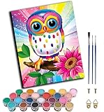 【Contenu】1 toile en coton pré-imprimée (sans cadre), 1 jeu de peintures acryliques de haute qualité, 3 pinceaux en plastique, 1 guide de carte postale couleur, 1 feuille de référence numérotée. Tout est prêt pour vous lancer dans votre aventure artistique en toute simplicité !