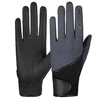 Gants Chaud Gants D'équitation AK Warm Cozy - Tissu Coupe-vent, Grip Synthétique, Pour L'hiver Et Le Quotidien Gants Noir Tissu