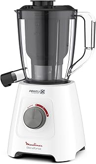 MOULINEX Blender, BlendForce 2-in-1 2L Blender Mixer with 1L Juicer Jar, Powelix Technology, LM42Q127