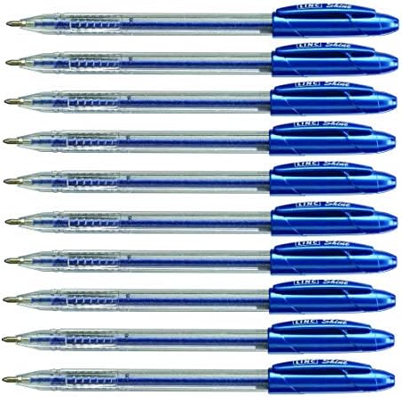 10 x EXTRA SPARKLE GLITTER GEL PENS FINE 0.7 mm Tip Blue Colour Pen + 1 GROSSē Ball pen Free