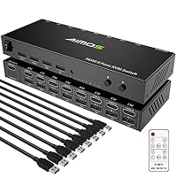 AIMOS – AIMOS HDMI KVM Switch, 8 In 1 Out Umschalter Aktie Monitor M