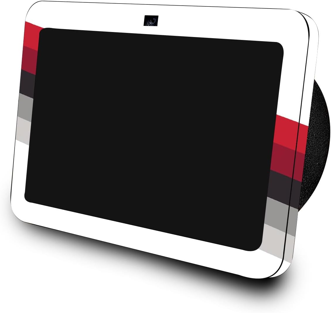 Carbon Fiber Skin Compatible with Amazon Echo Show 8 (3rd Gen, 2023) - Slant Stripes - Premium 3M Vinyl Protective Wrap Decal Cover - Easy to Apply | Crafted in The USA by MightySkins