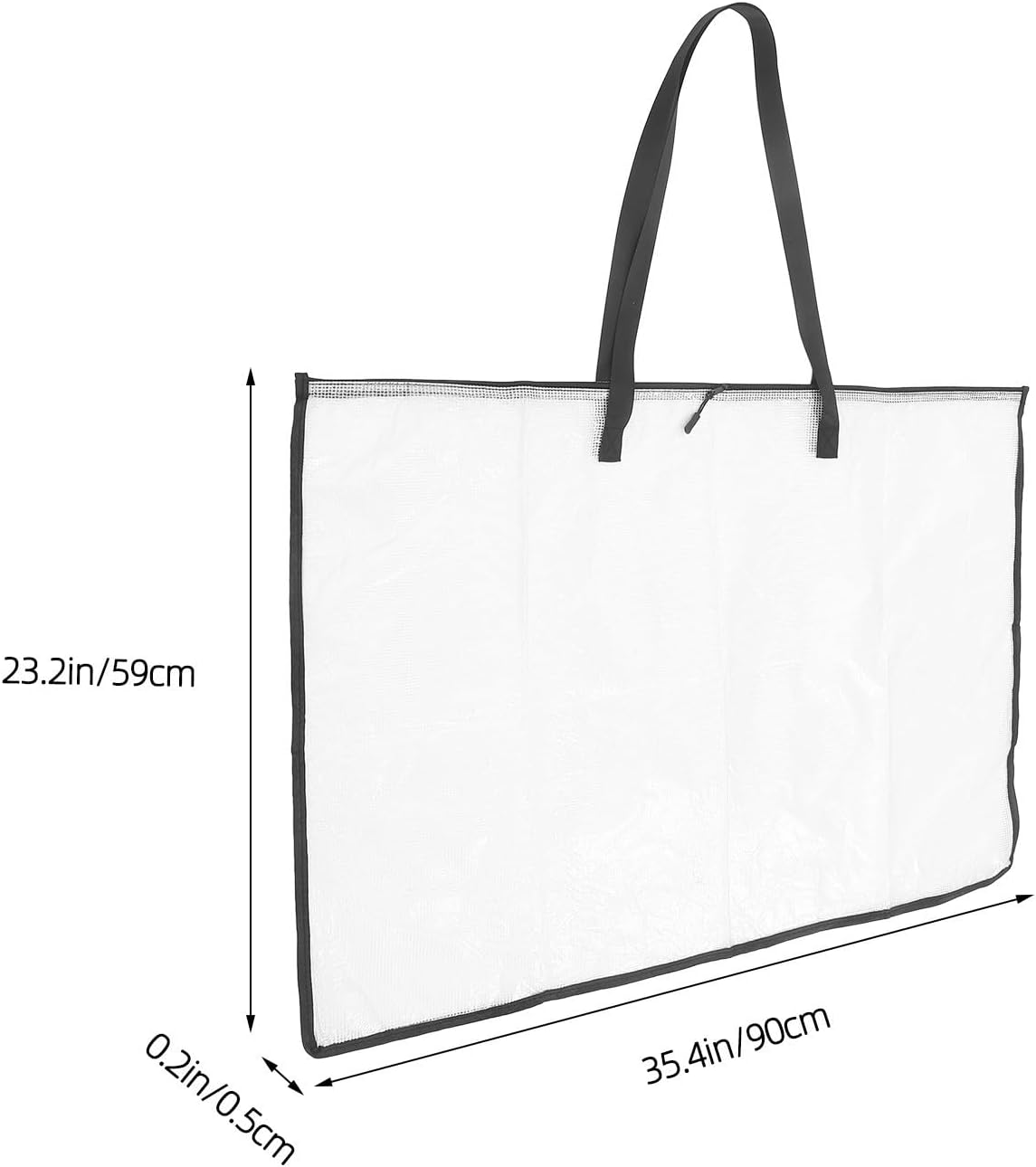 2pcs Pvc Art Portfolio Bag for Documents and Artwork Large Capacity