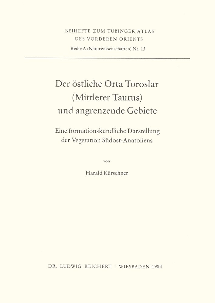 Der östliche Orta Toroslar (Mittlerer Taurus) und angrenzende Gebiete