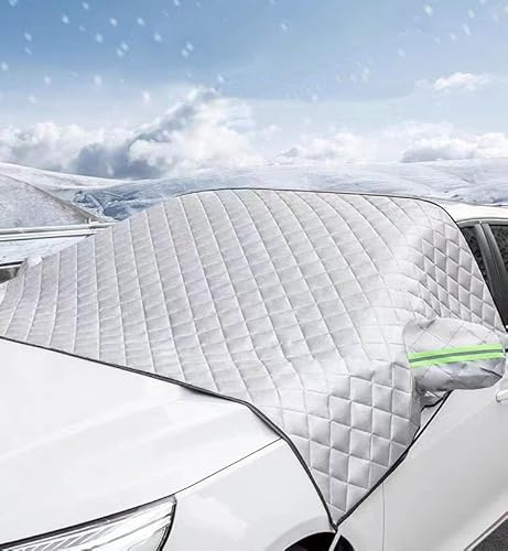 OTCPP Car Windscreen Cover Frost for Renault Kadjar, Car Windscreen Frost Cover Car Windshield Cover Protects Against Snow, Frost, Fits Most of Car,B 245 * 145