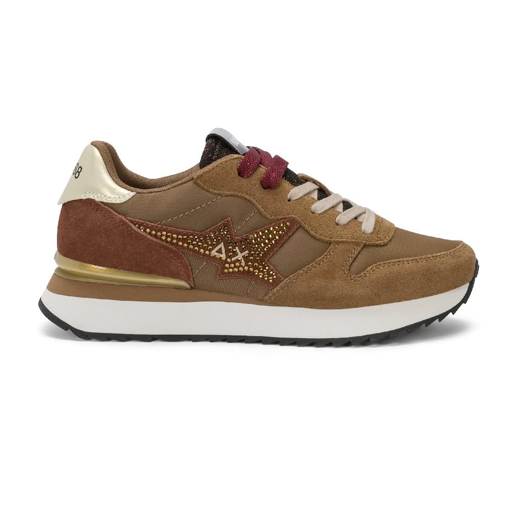 SUN68 Stargirl Strass Logo ZapatillasDonna