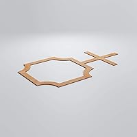 Vista 21 de 19 7/8"W X 11 3/8"H pequeños Bradley decorativos calado madera paneles de pared, aliso