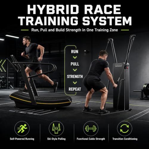 Image of Efficraft Hybrid Race Training Bundle, Curved Treadmill & Cable Trainer